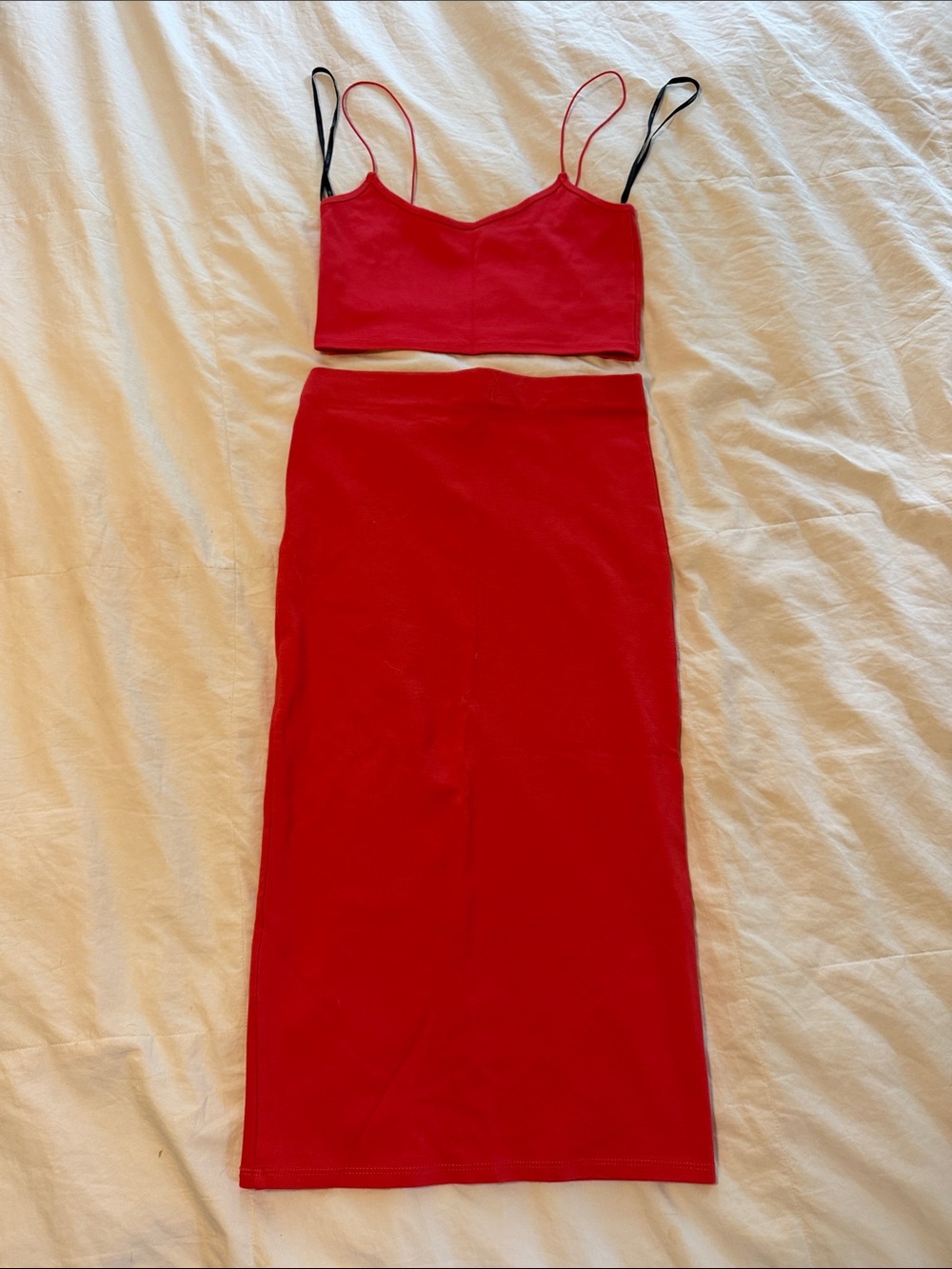 Pink Midi Pencil Skirt Matching Set